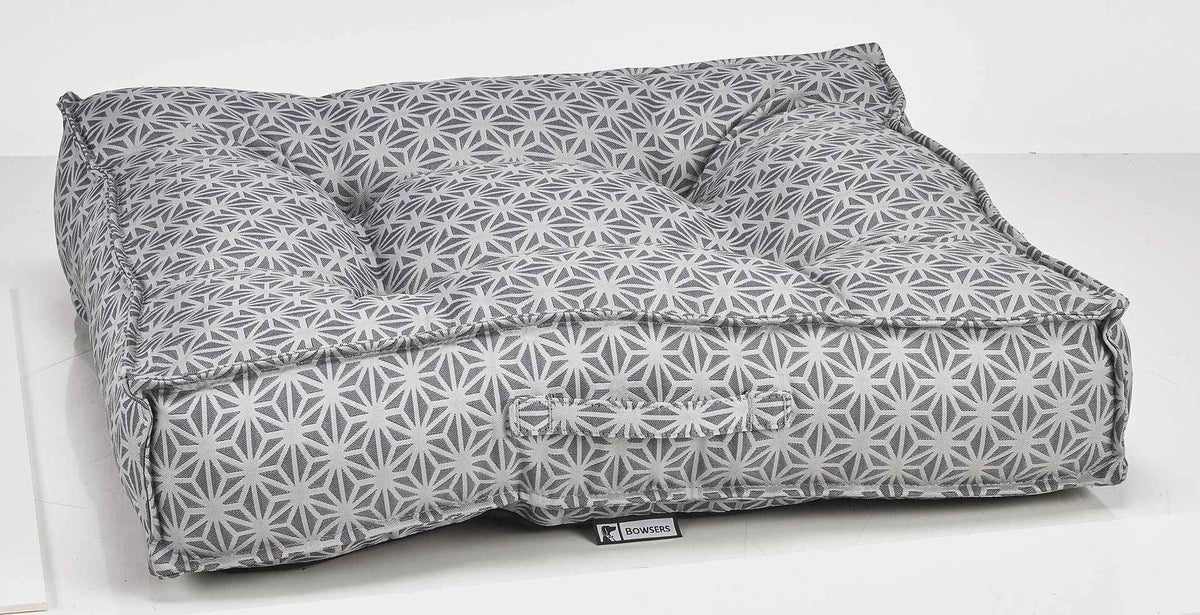 Bowsers Piazza Mercury Round Bolster Dog Bed - 360-Degree Head and Neck Support