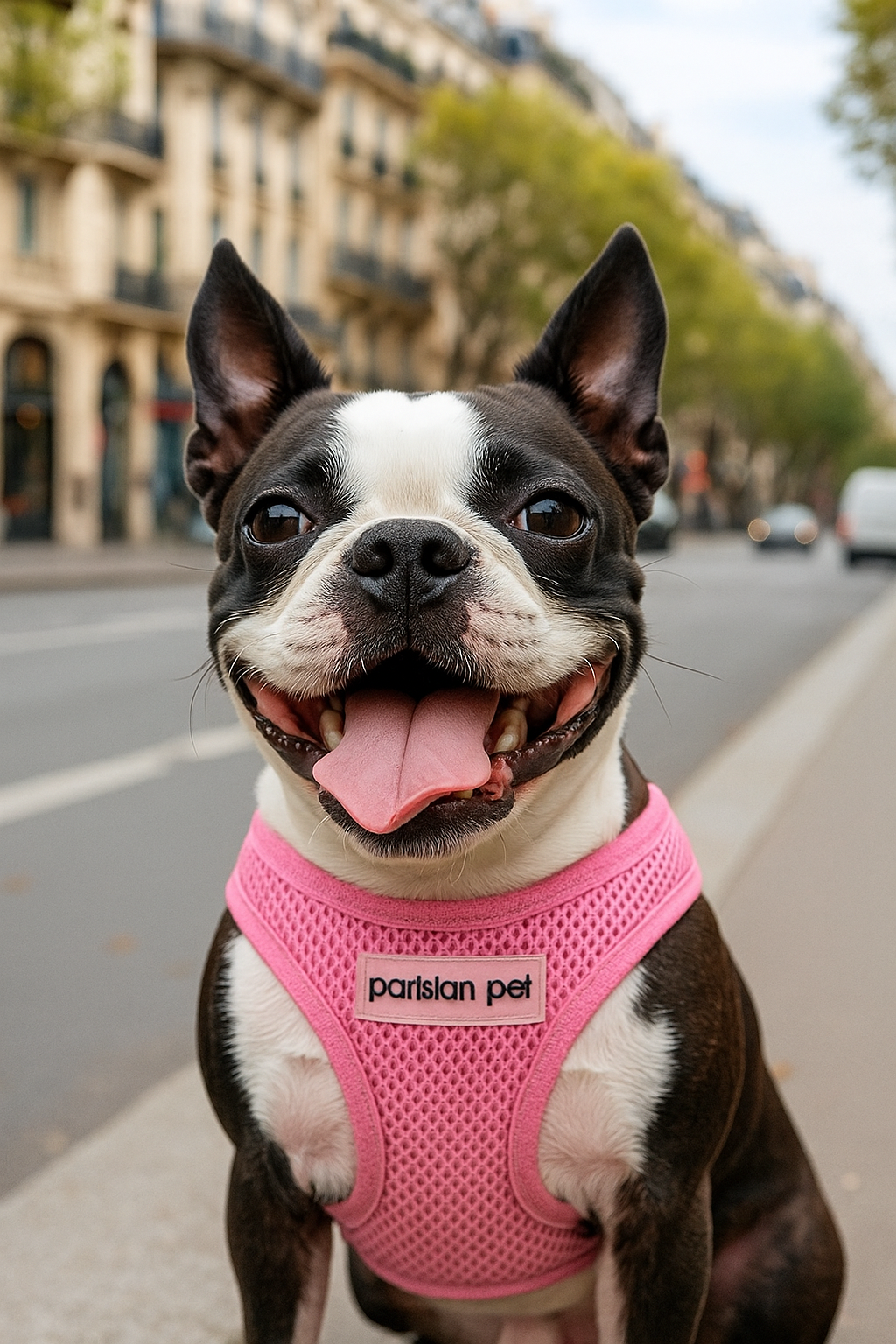 Parisian Pet Freedom Harness for Dogs & Cats  Soft, Lightweight Adjustable Dog Harness in Pink