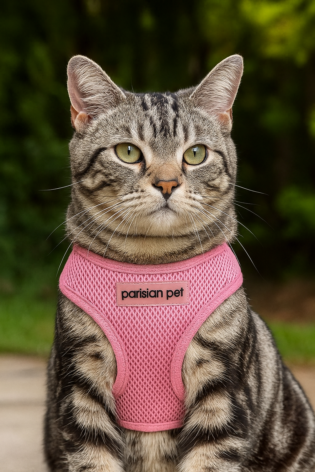 Parisian Pet Freedom Harness for Dogs & Cats  Soft, Lightweight Adjustable Dog Harness in Pink