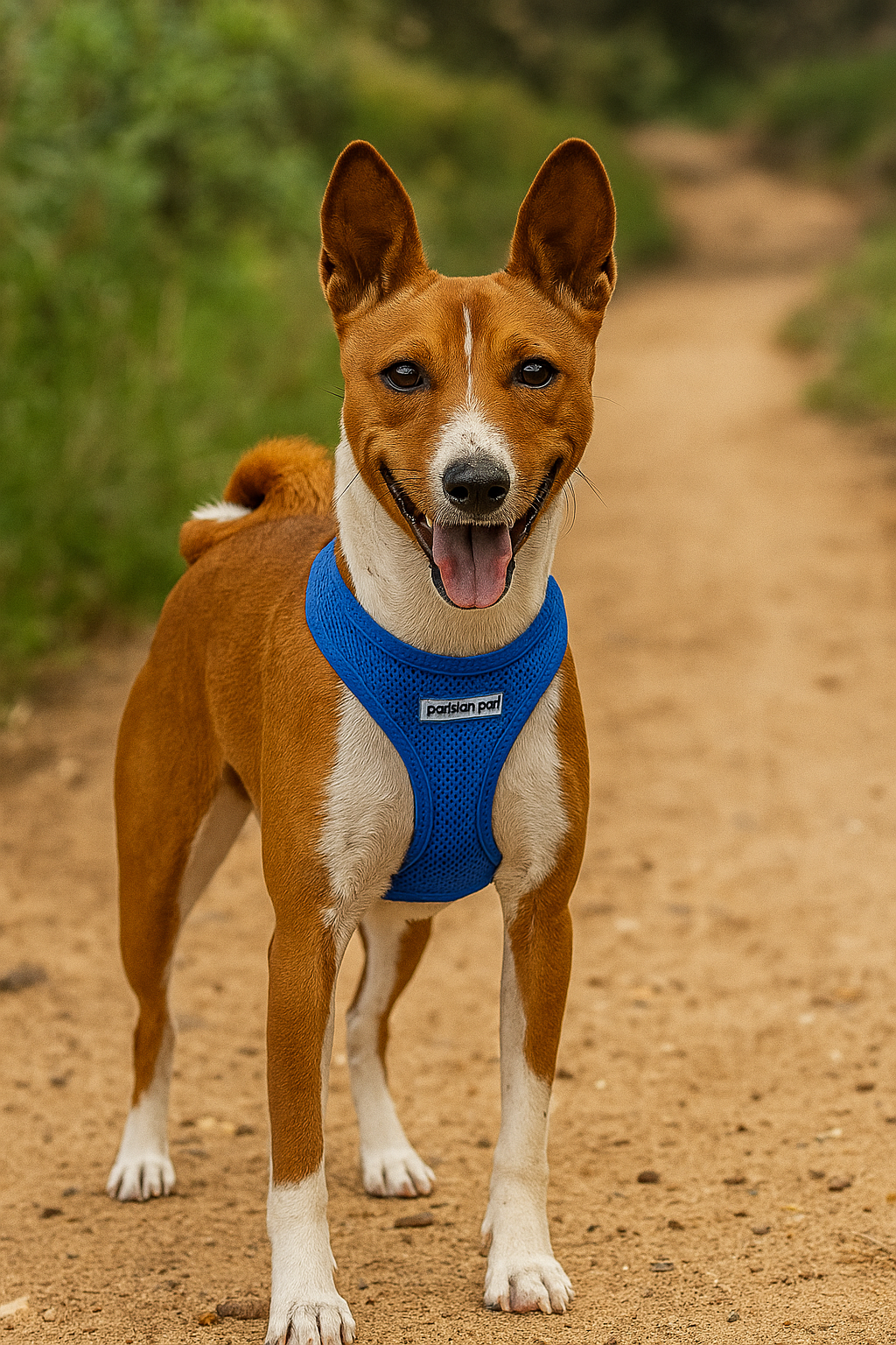 Parisian Pet Freedom Harness for Dogs & Cats  Comfortable and Durable Neon Blue Pet Harness