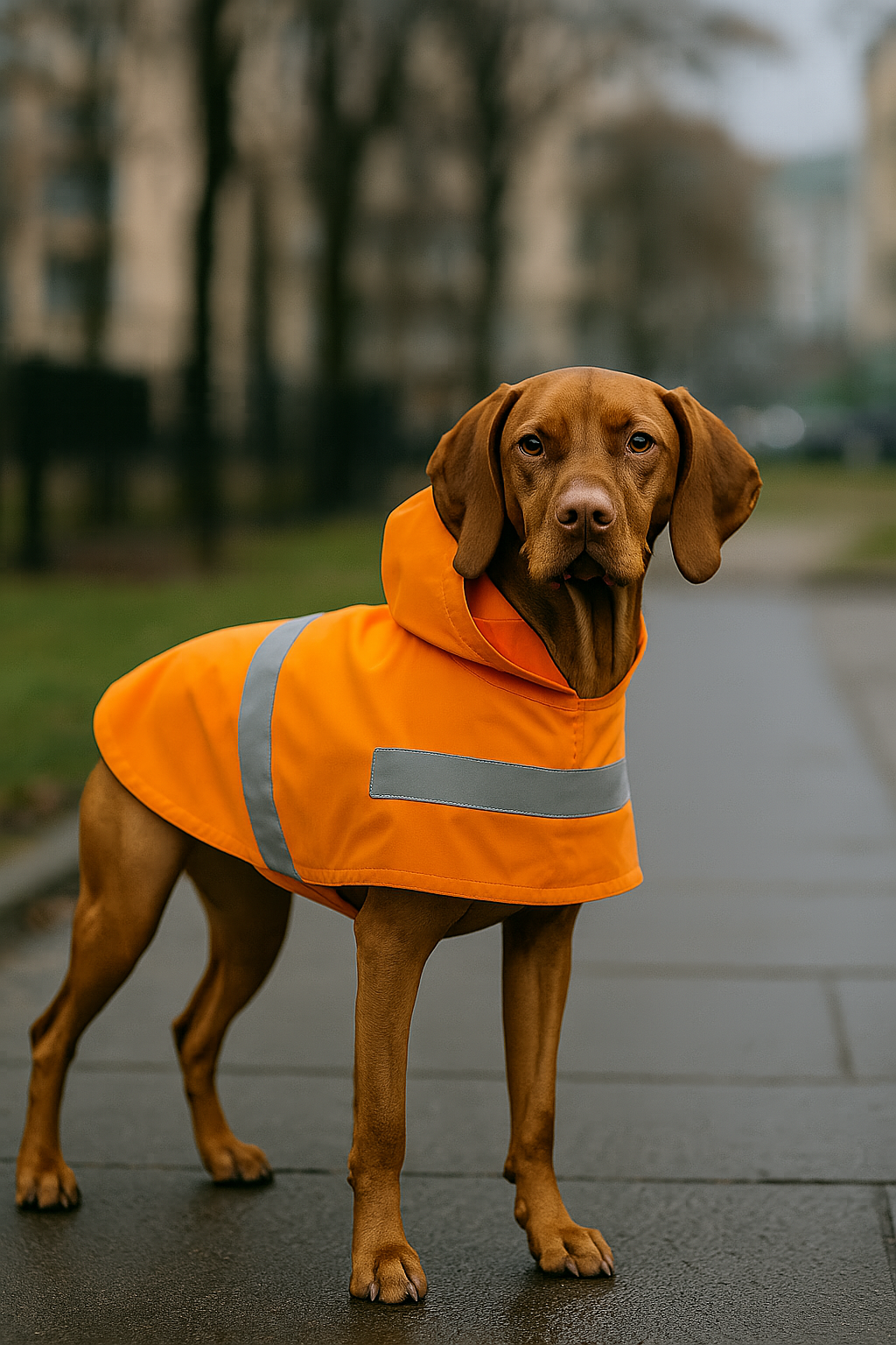 Parisian Pet Orange Raincoat