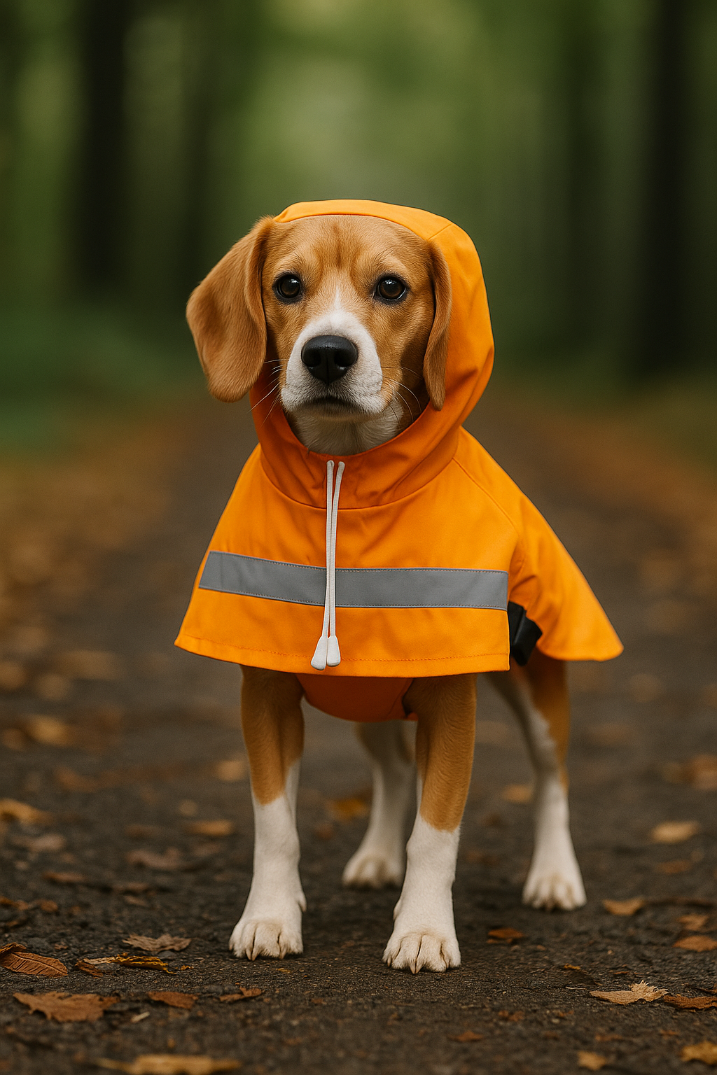 Parisian Pet Orange Raincoat for Dogs & Cats, Waterproof Pet Outerwear, Dog Raincoat for Rain, Pet Rain Protection, Orange