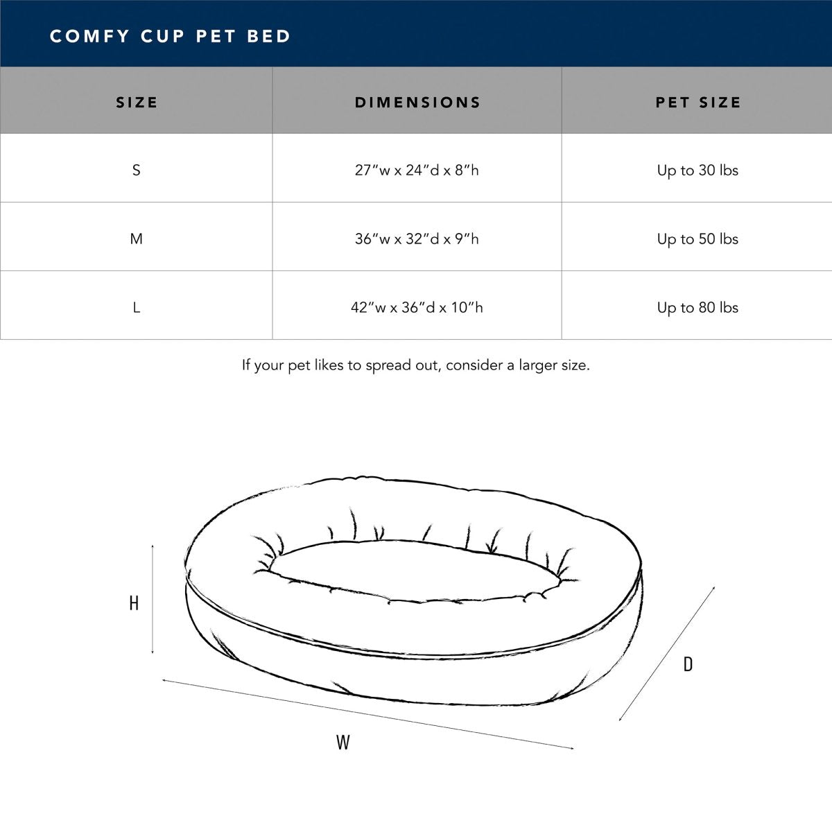 Microfiber Comfy Cup premium pet product