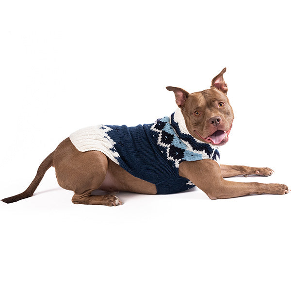 Chilly Dog Midnight Ski Bum Wool Dog Sweater