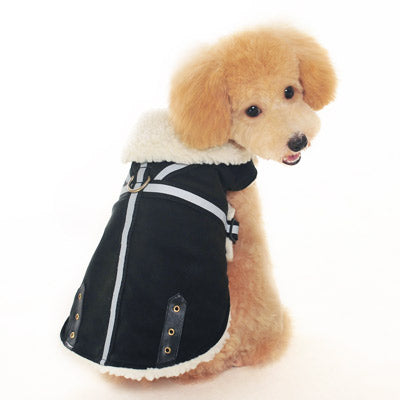 DOGO Military Shearling Dog Coat
