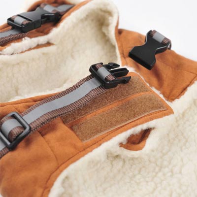 DOGO Military Shearling Dog Coat