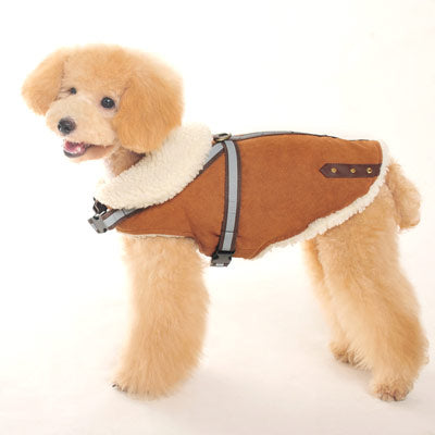 DOGO Military Shearling Dog Coat