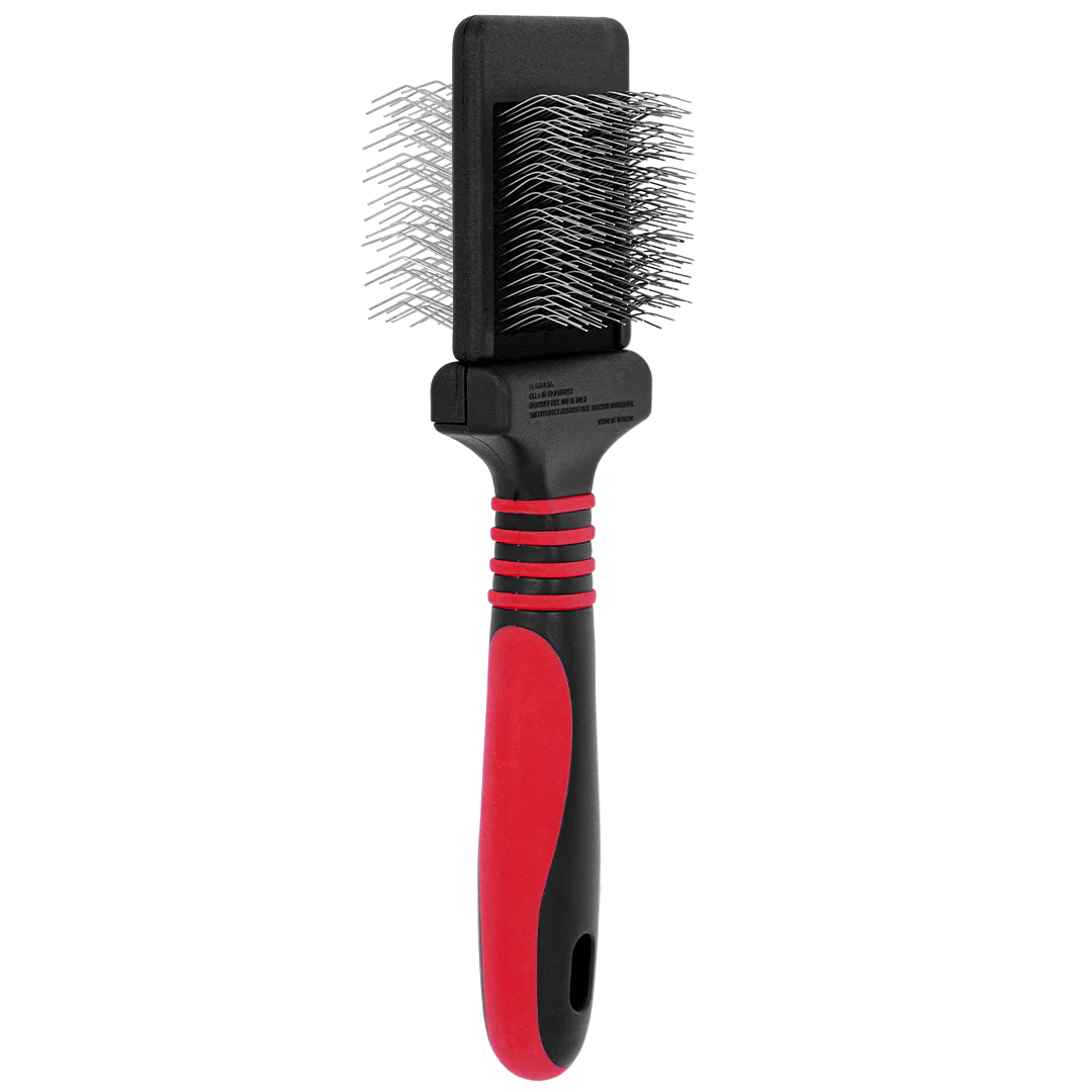 Mini Dematting Extra Firm Red Slicker Brush by Dog Fashion Spa