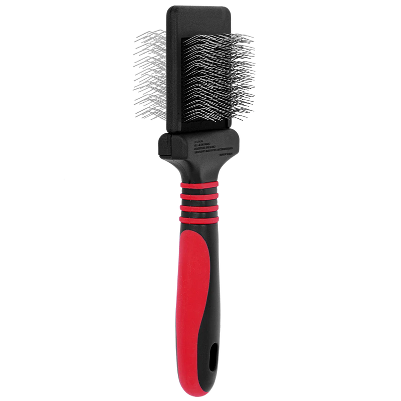 Mini Dematting Extra Firm Red Slicker Brush by Dog Fashion Spa