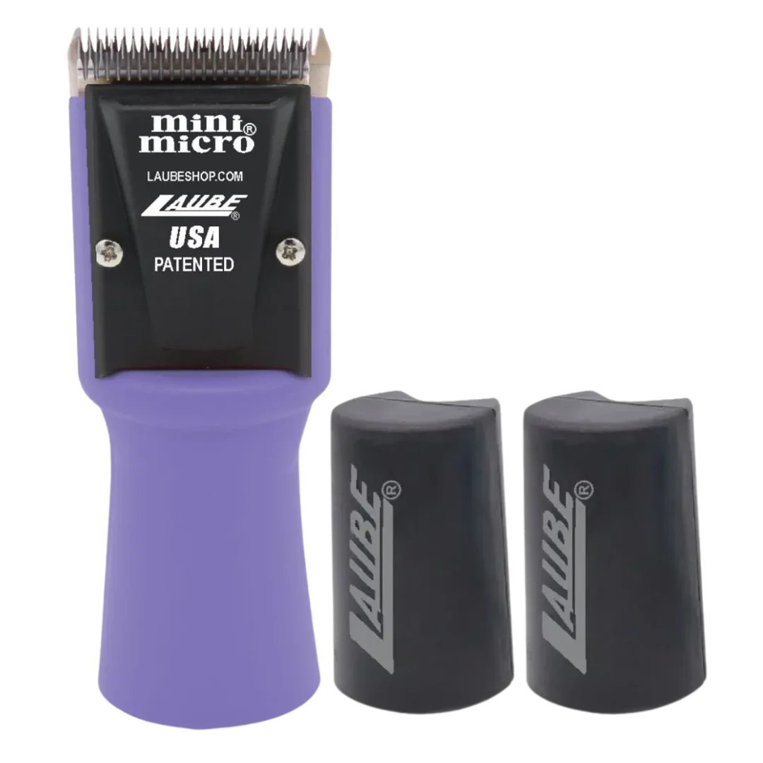 Mini Micro Cordless 2 Speed Clipper Purple with Two Batteries by Laube