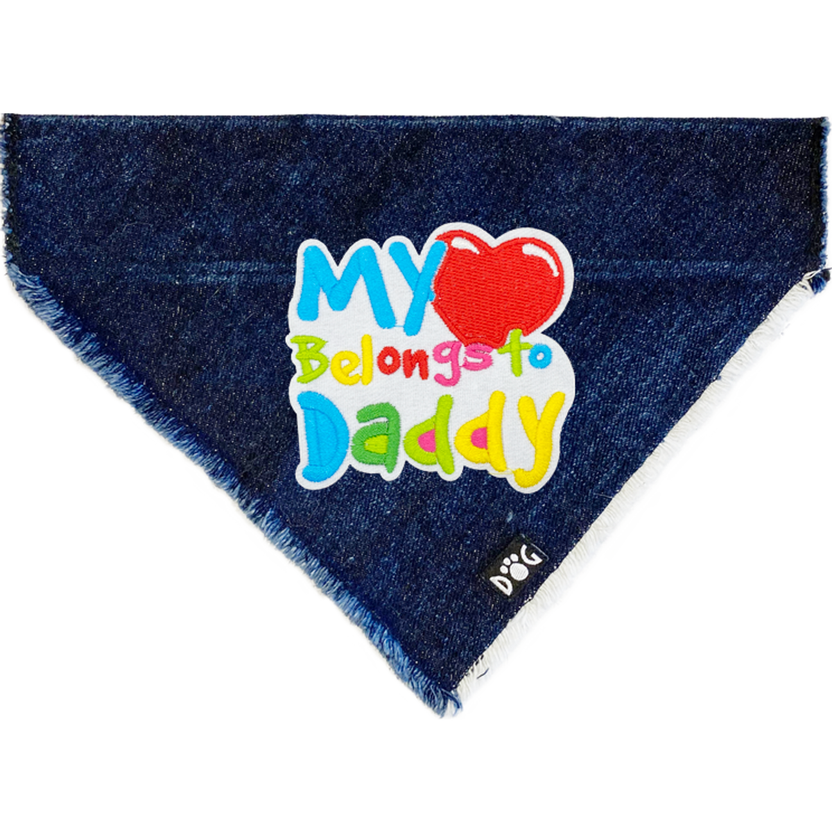 My Heart Belongs to Daddy Denim Bandana