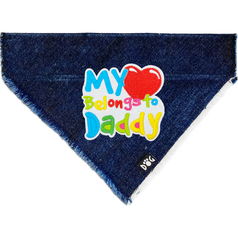 My Heart Belongs to Daddy Denim Bandana