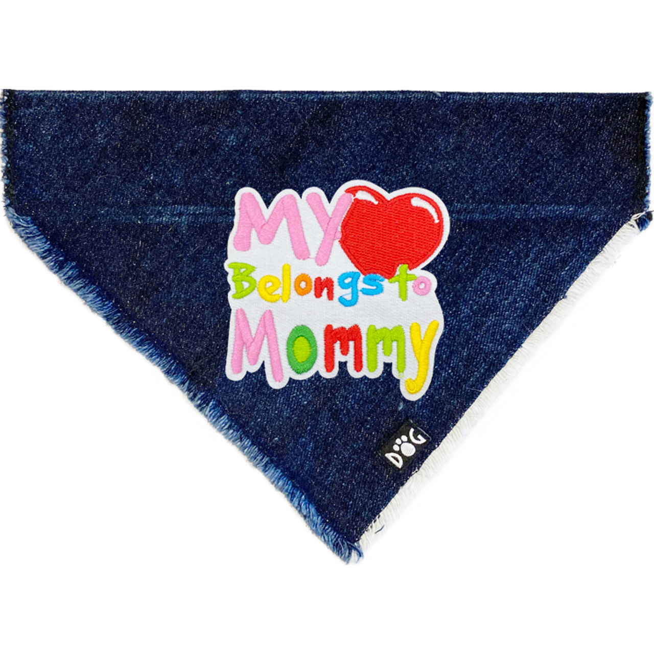 My Heart Belongs to Mommy Denim Bandana