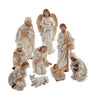 Kurt Adler 2-8.25-Inch Nativity Table Piece, 10-Piece Set