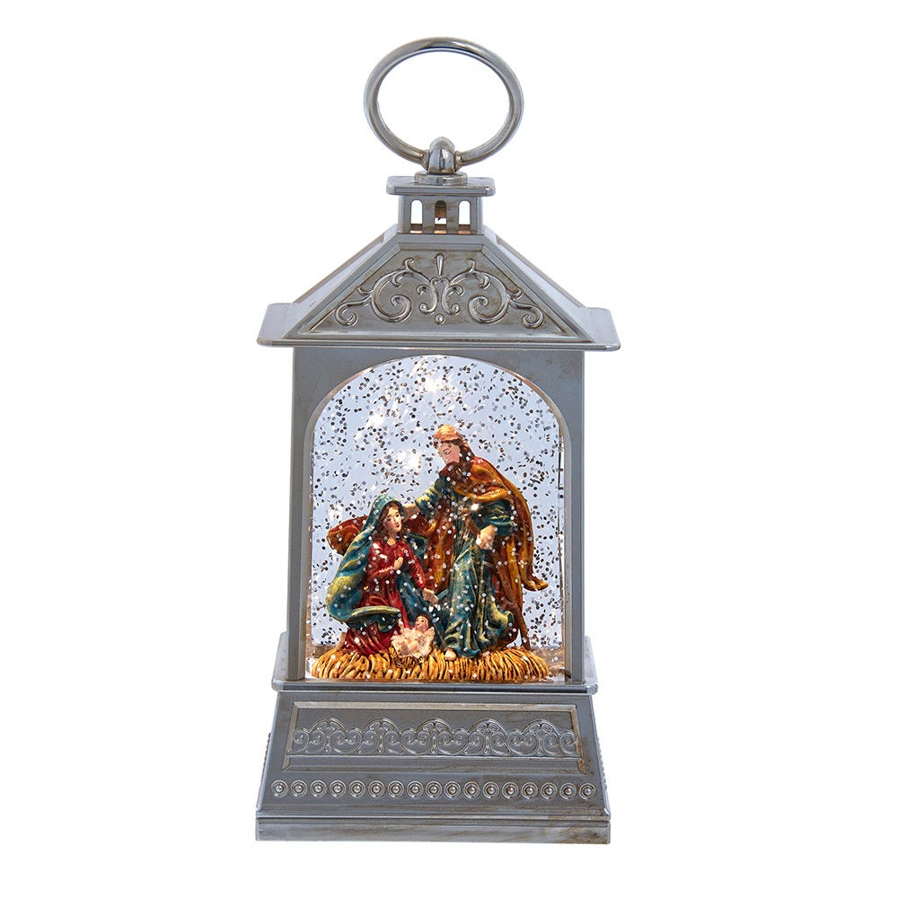 Kurt Adler 8.37-Inch Battery Operated USB LED Lantern Nativity Scene