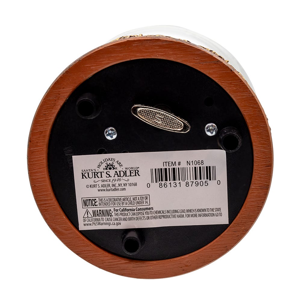 Kurt Adler 100MM Wind-Up Musical Nativity Scene Water Globe.