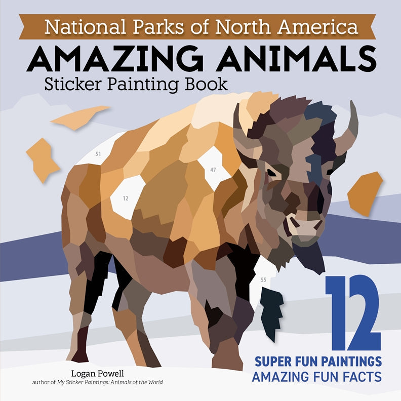 Cover of National Parks of North America AMAZING ANIMALS Sticker Painting Book – Paperback / softback, ISBN 9781497207271