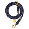 Navy Rope Dog Leash, Adjustable & Handcrafted - Found My Animal