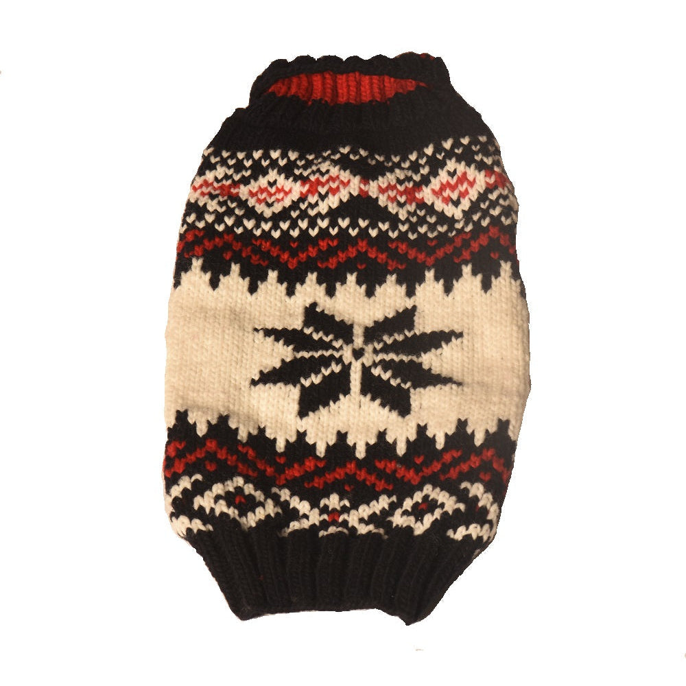 Chilly Dog Navy Vail Wool Dog Sweater