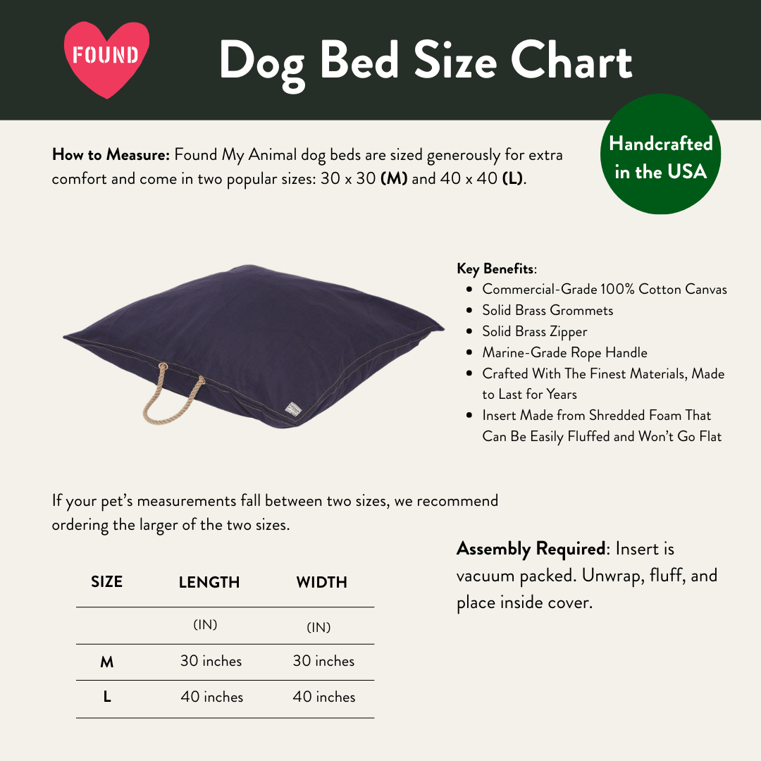 Denim Dog Bed