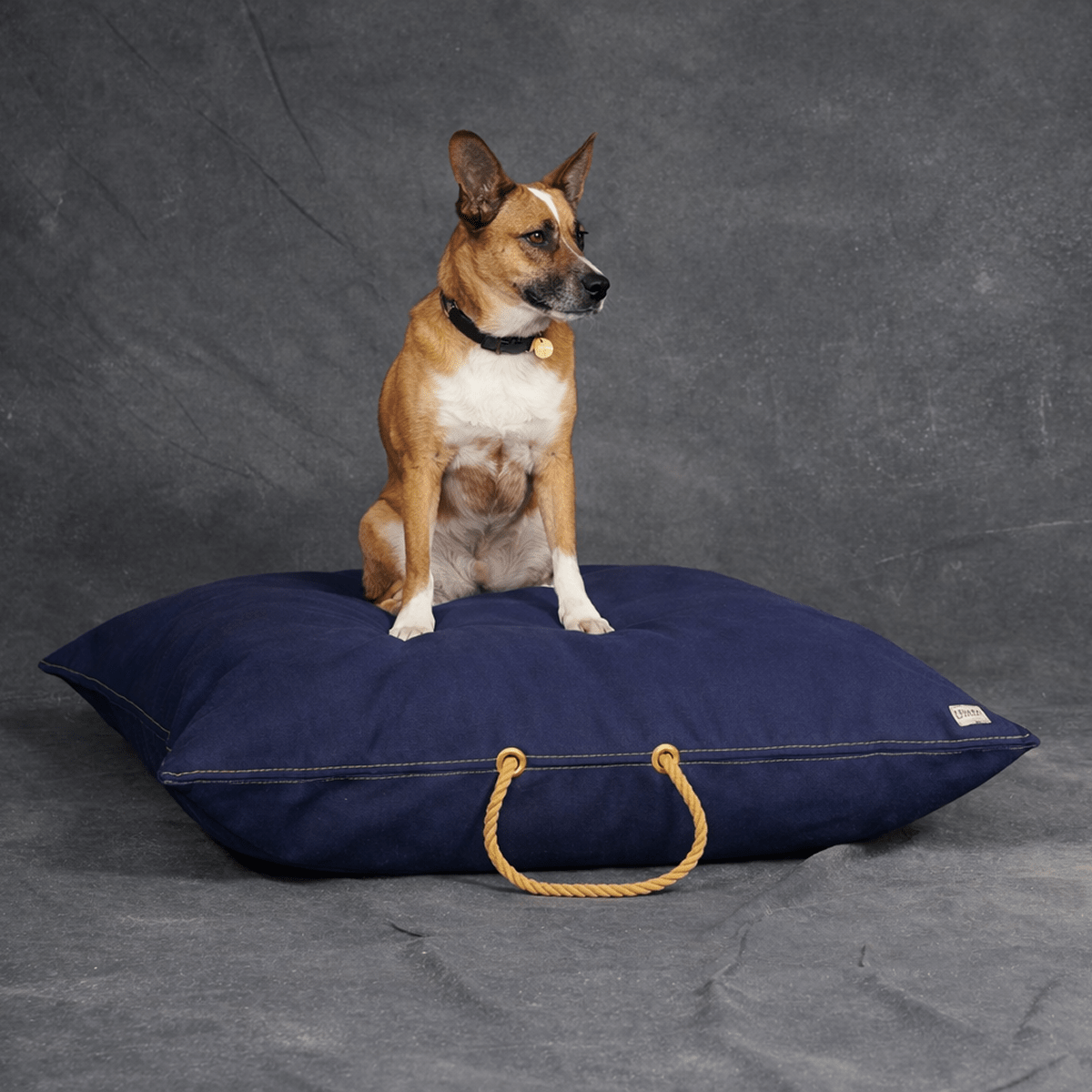 Denim Dog Bed