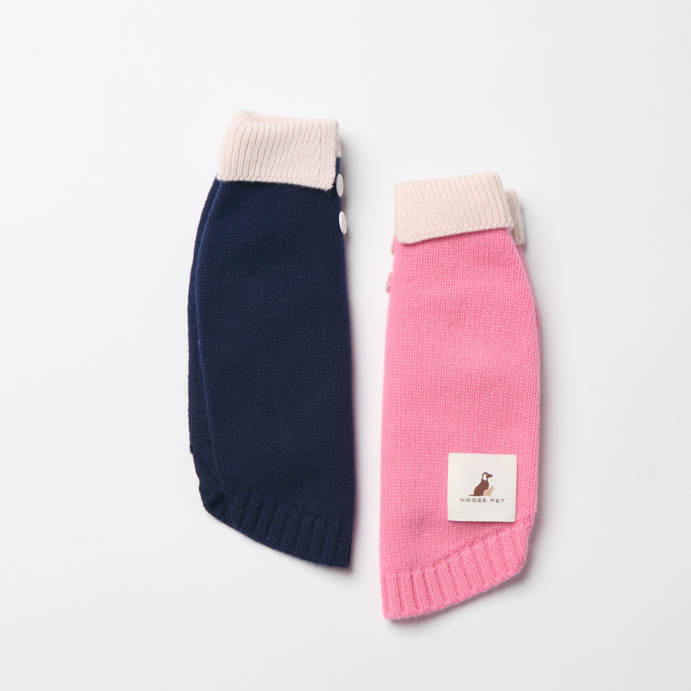 Nooee Pet Polo Wool Sweater - 100% Wool Knit with Classic Collar