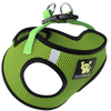 EcoBark Step In Dog Harness - Teacup & Small Breeds- Reflective Soft Mesh Harness for Teacup, Small Dogs and Puppies / Neon Green Sport