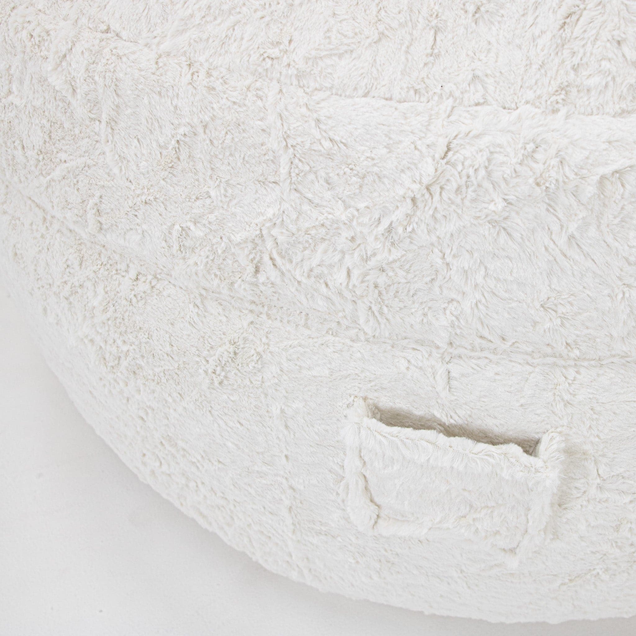 CordaRoy's King Faux Fur Nest Convertible Bean Bag Chair