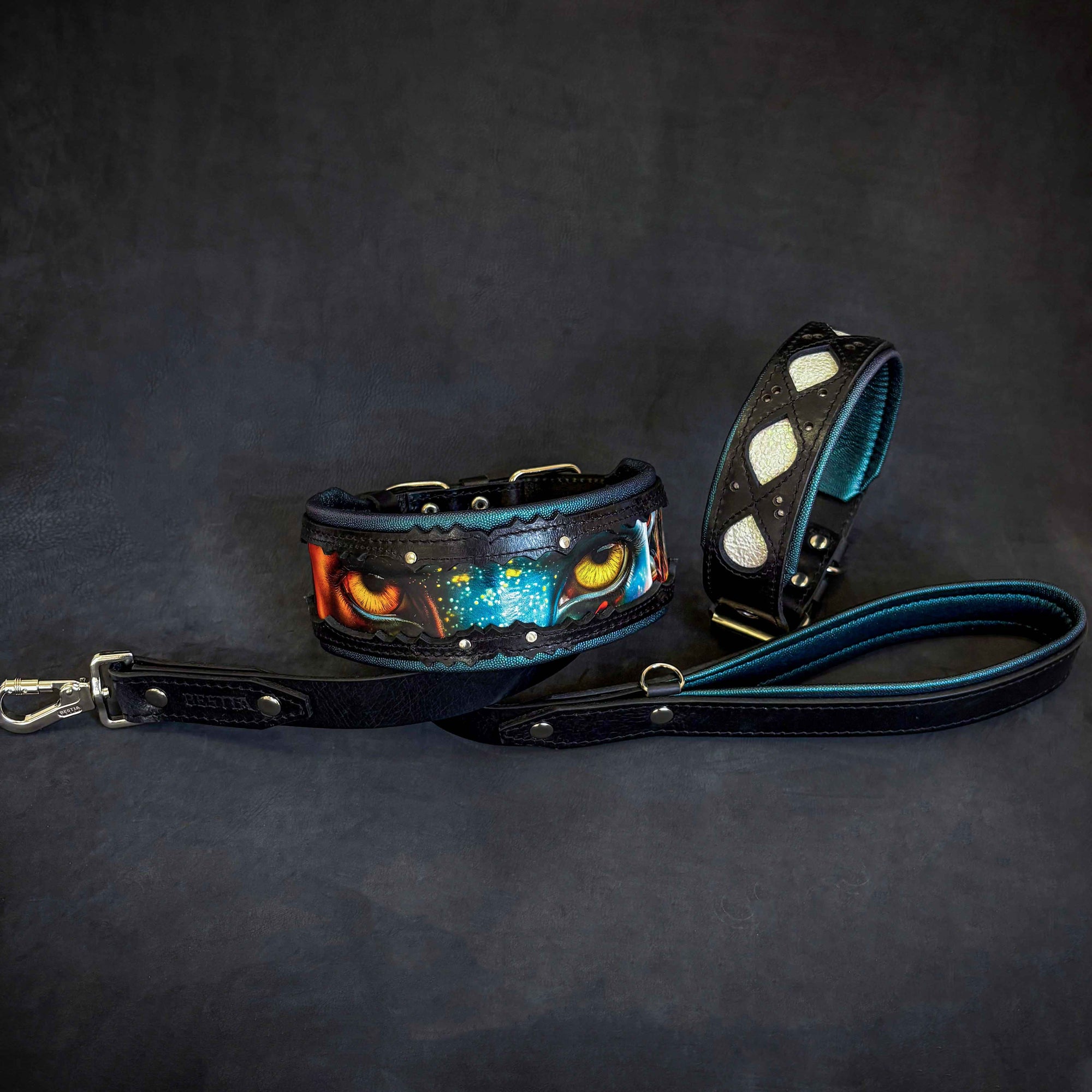 Bestia Fire & Ash Limited Edition Leather Dog Collar