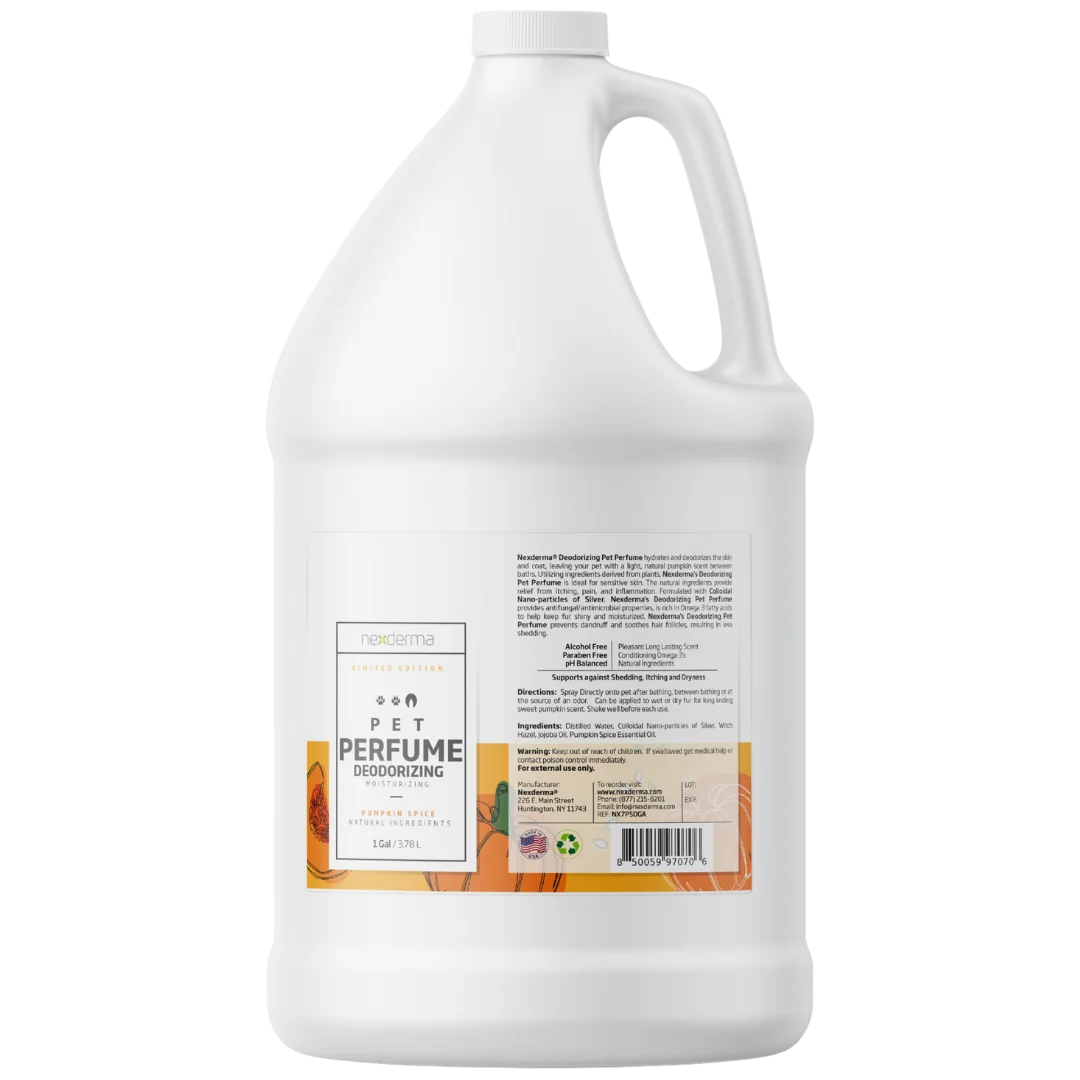 Limited Edition Pumpkin Spice Pet Perfume Gallon by Nexderma