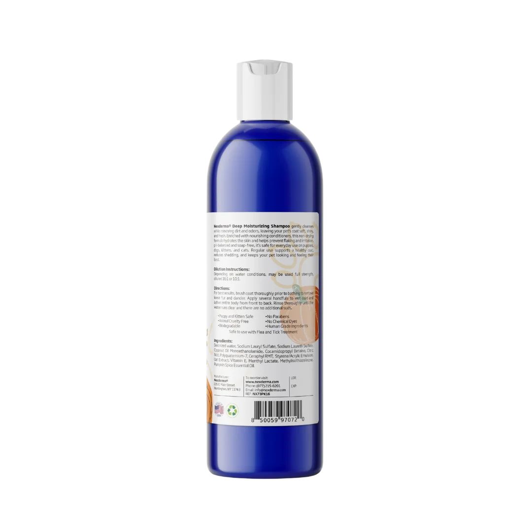 Limited Edition Pumpkin Spice Deep Moisturizing Shampoo 16oz by Nexderma