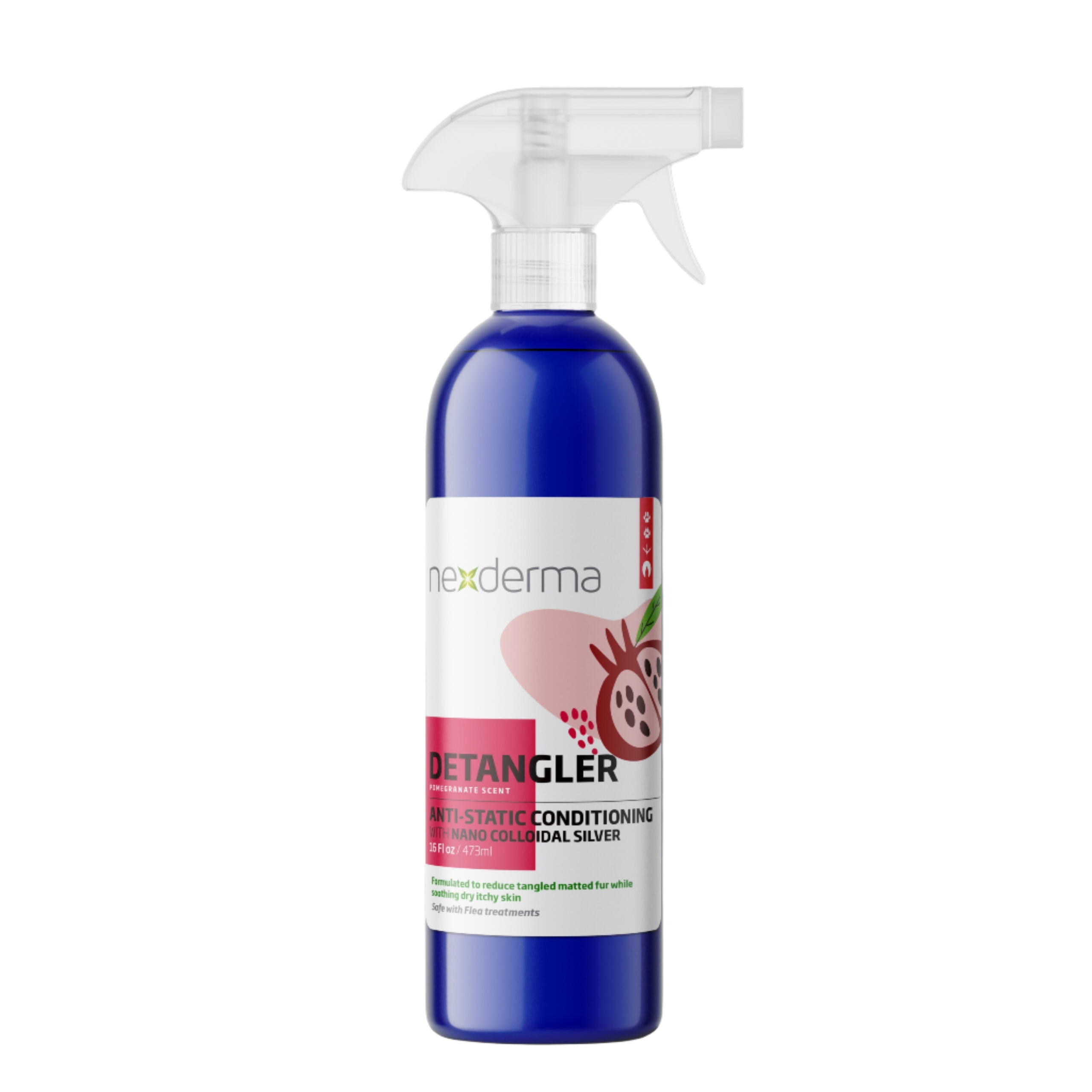 Pomegranate Detangler Spray 16oz by Nexderma