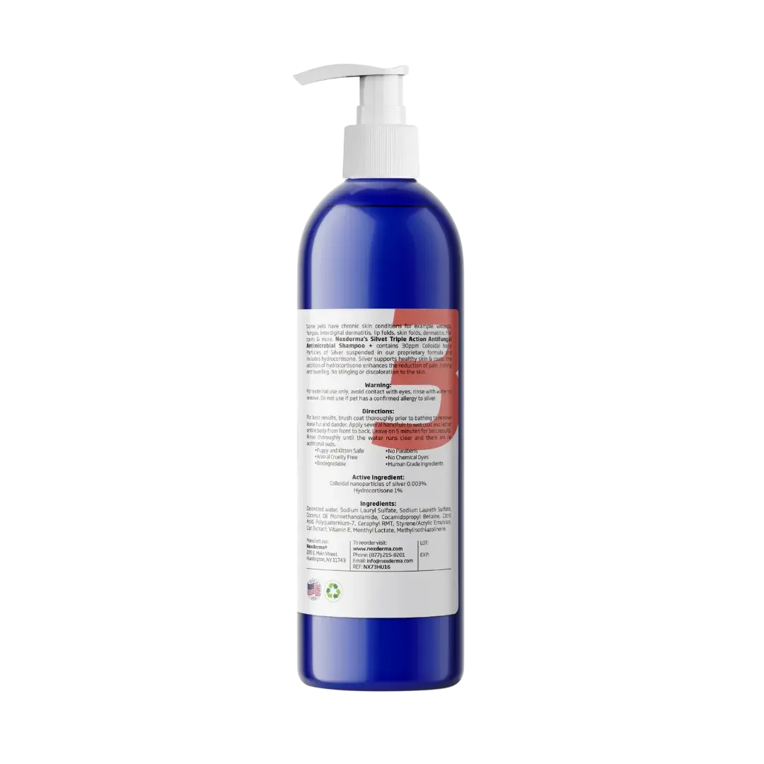 Unscented Hydrocortisone Shampoo 16oz by Nexderma