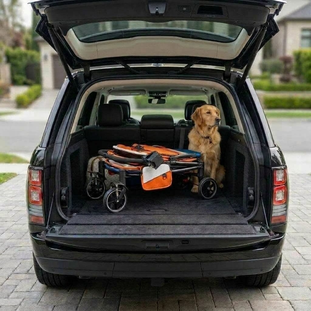 Dogline Powerhouse Pet Cruiser Stroller with Access Ramp