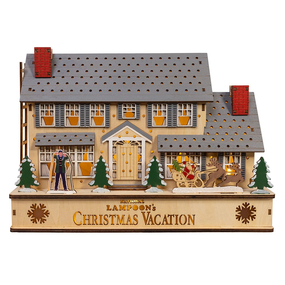 Kurt Adler 12-Inch National Lampoon-Foots Christmas Vacation Battery Operated Lighted House