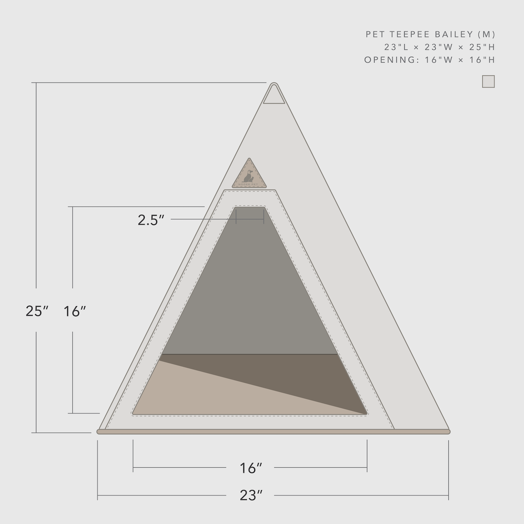 Nooee Pet Teepee Bailey (M)