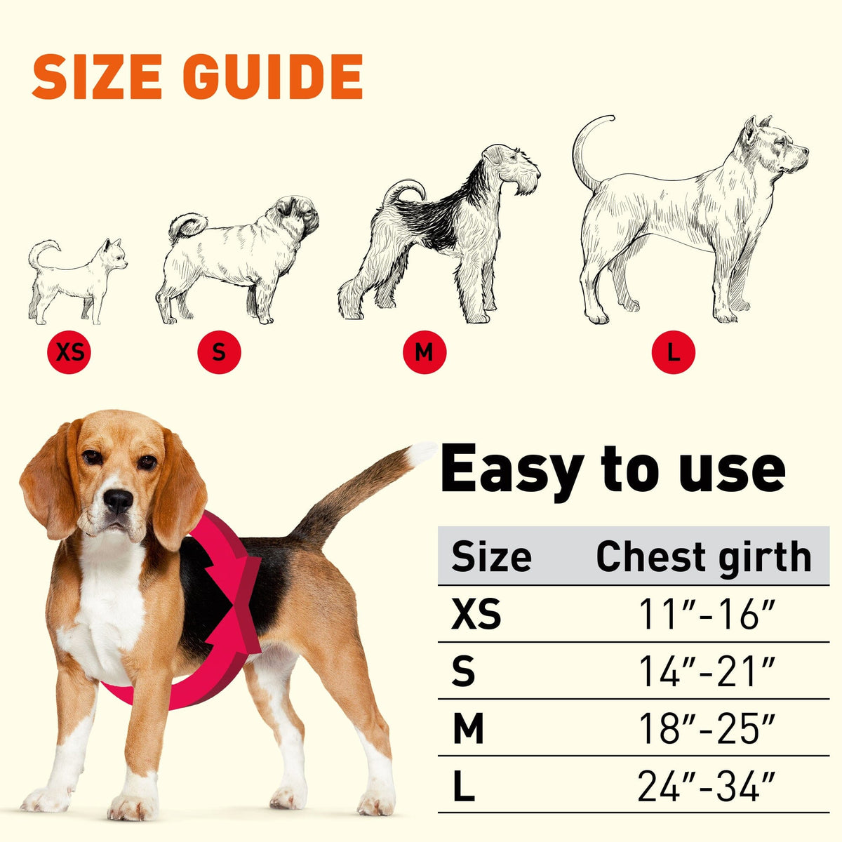Dogline Nylon Flat Step-In Dog Harness