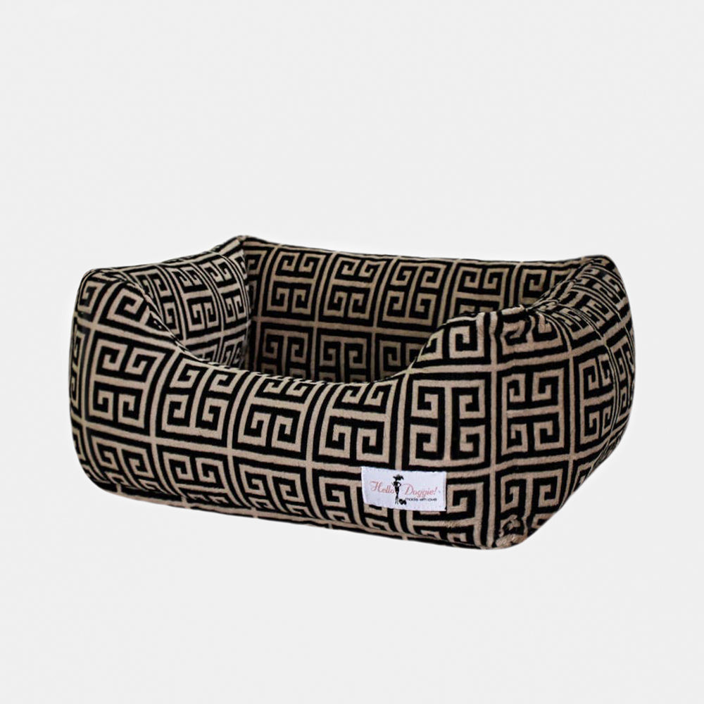 Hello Doggie Obsidian Silk Black and Tan Dog Bed