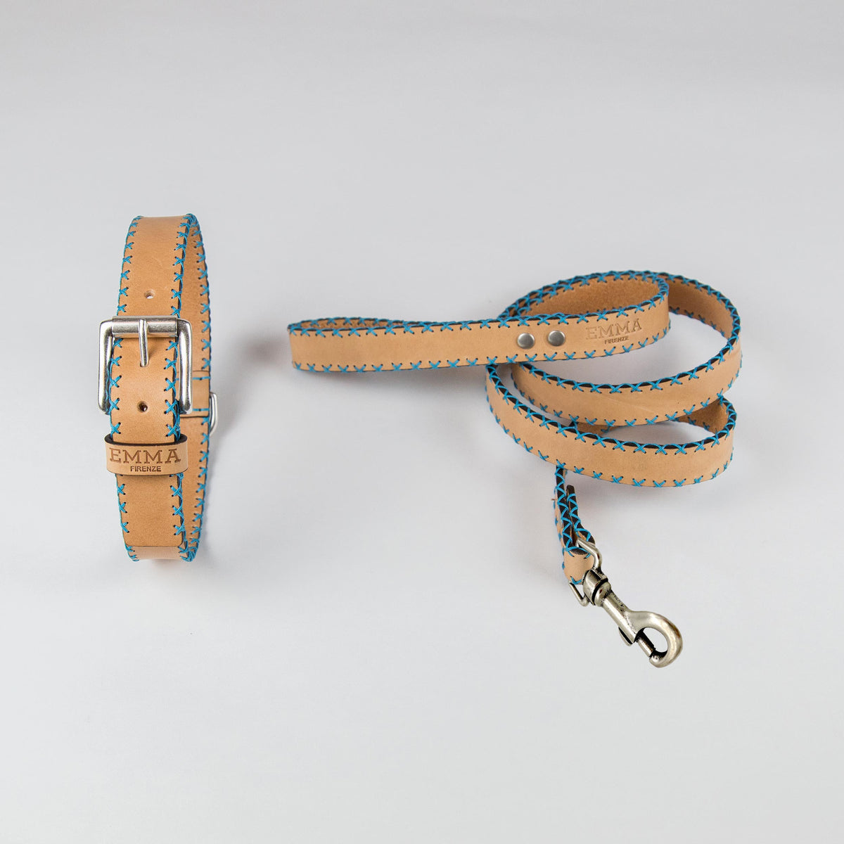 Sky Blue Cross-Collar