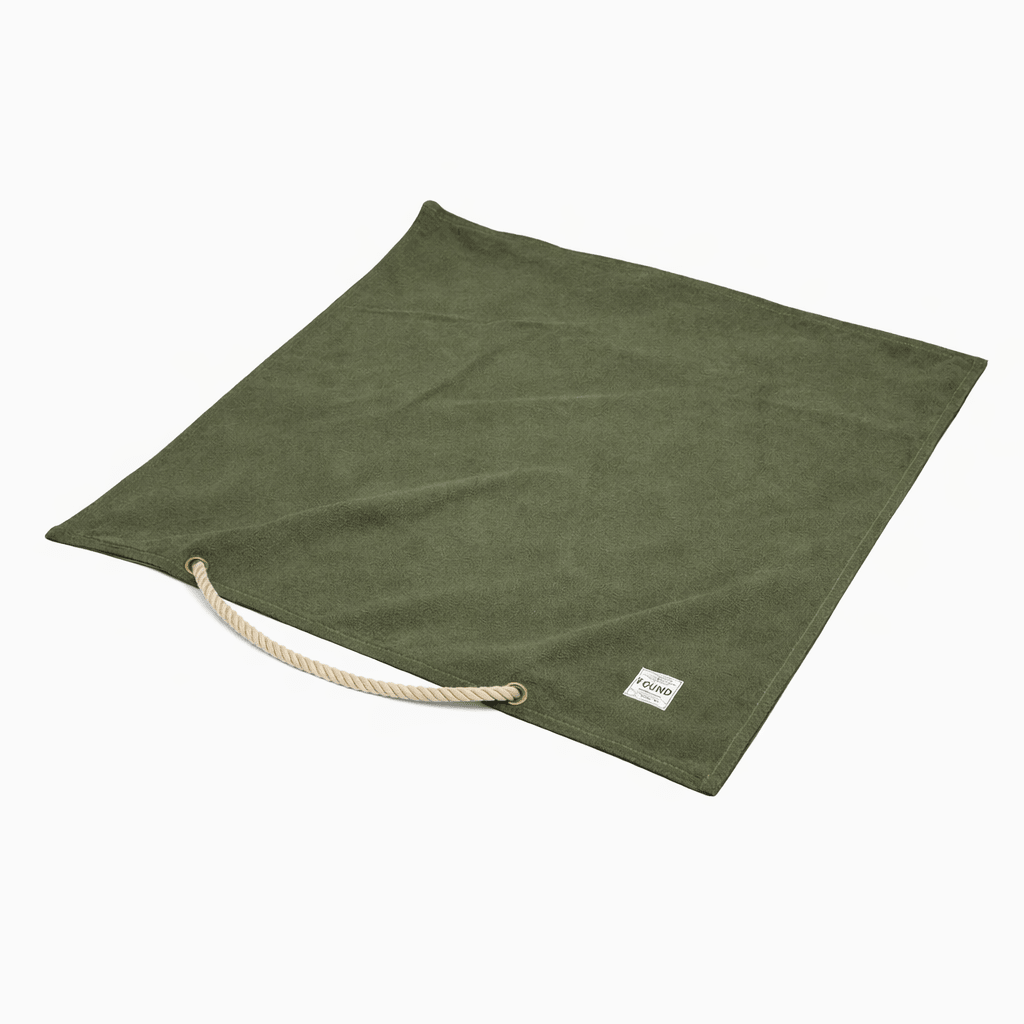 Olive Waxed Cotton Canvas Dog Bed Cover