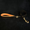 Bestia Dog Gear Genuine Leather Dog Collar - Orange