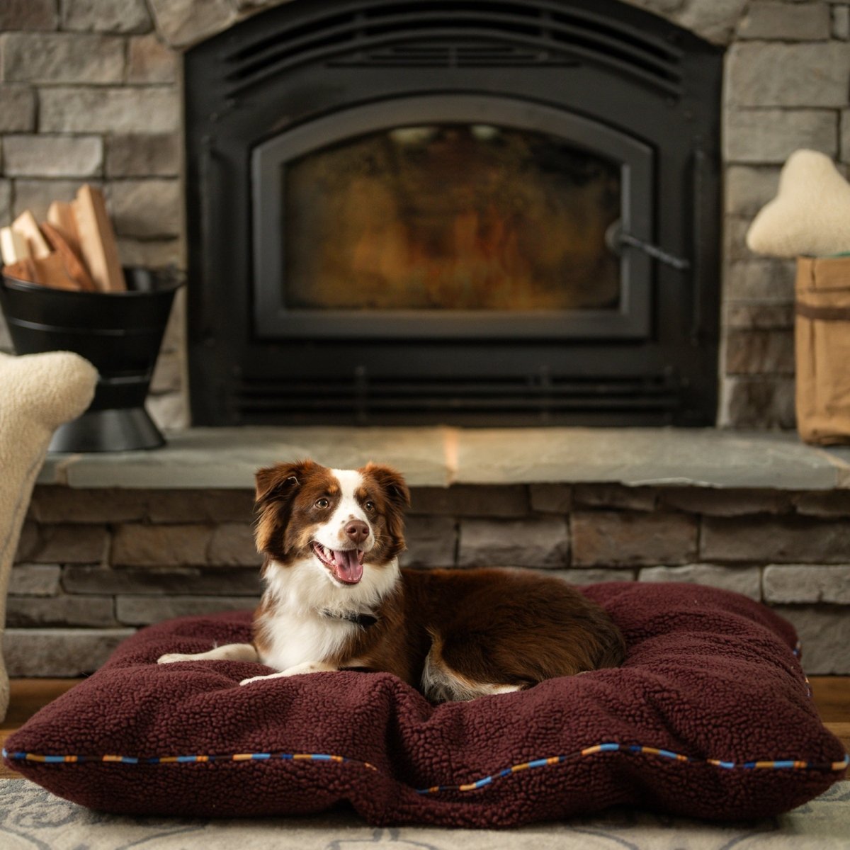 Orthopedic Foam Sherpa Pillow Bed