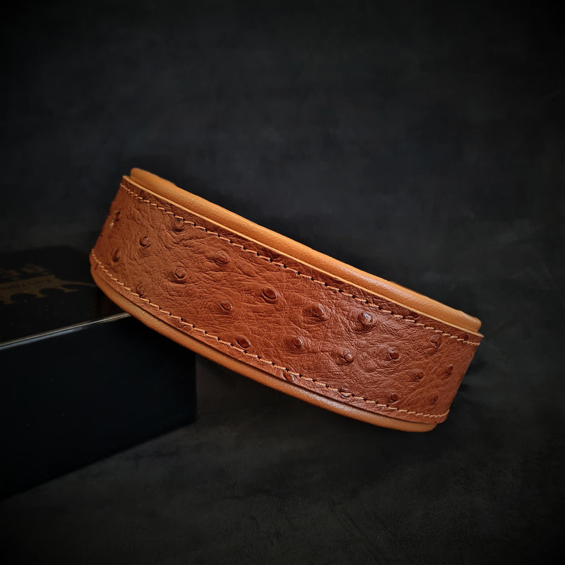 Bestia Dog Gear Genuine Leather Dog Collar 