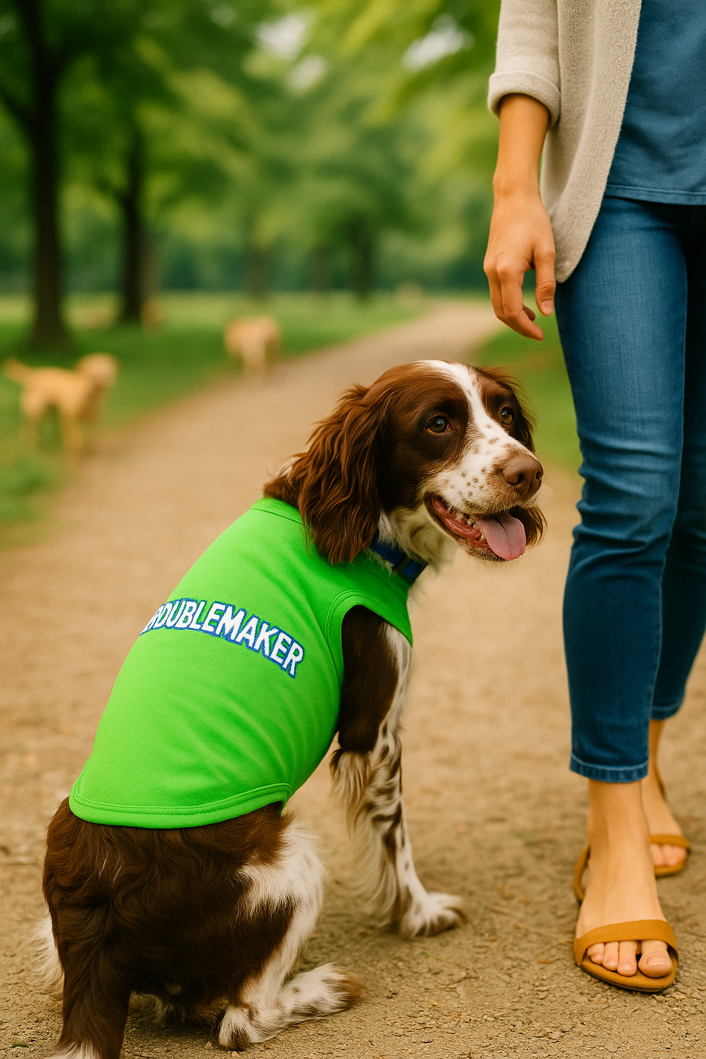 Parisian Pet Troublemaker Dog & Cat T-Shirt  Funny & Comfortable Cotton Shirt, Stylish & Lightweight Saint Patricks Day