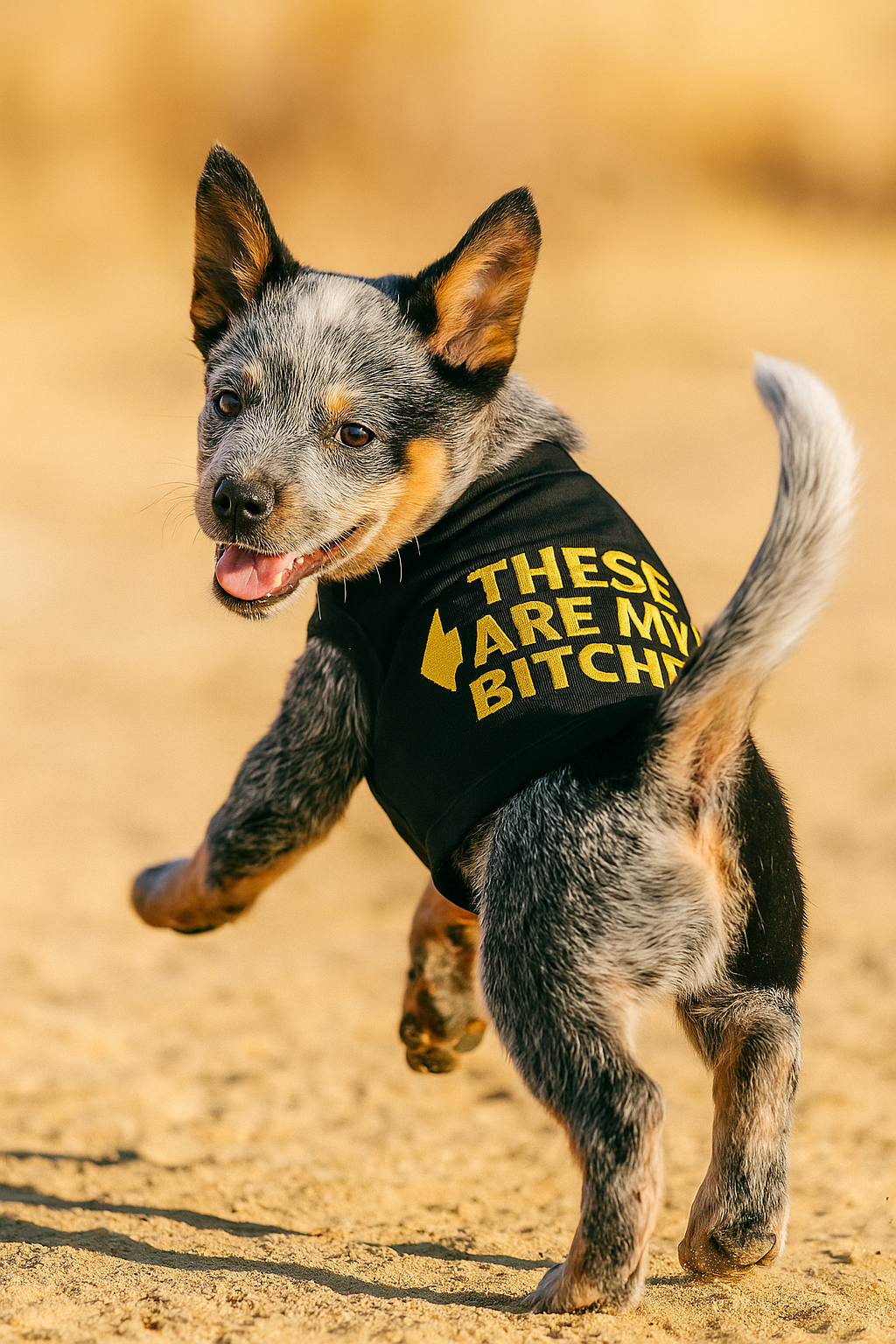Parisian Pet These Are My Bitches Funny Dog T-Shirt-Black