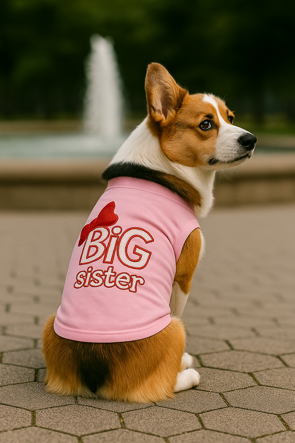 Parisian Pet Big Sister Trendy Dog Apparel-Pink