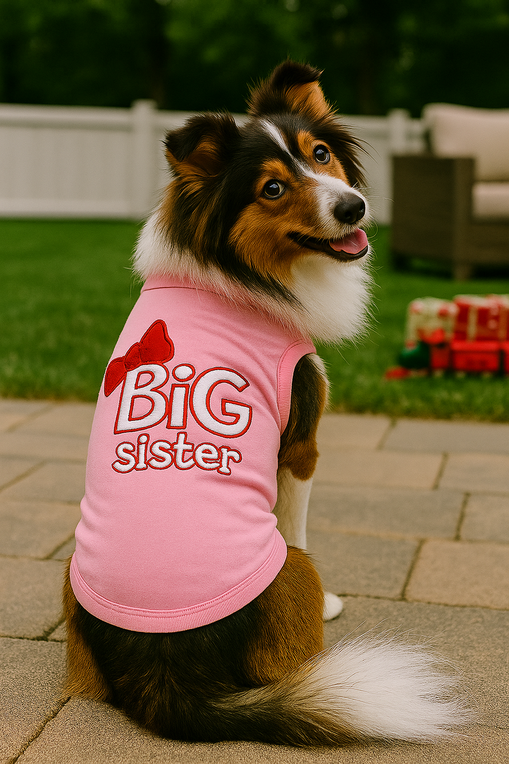 Parisian Pet Big Sister Trendy Dog Apparel-Pink