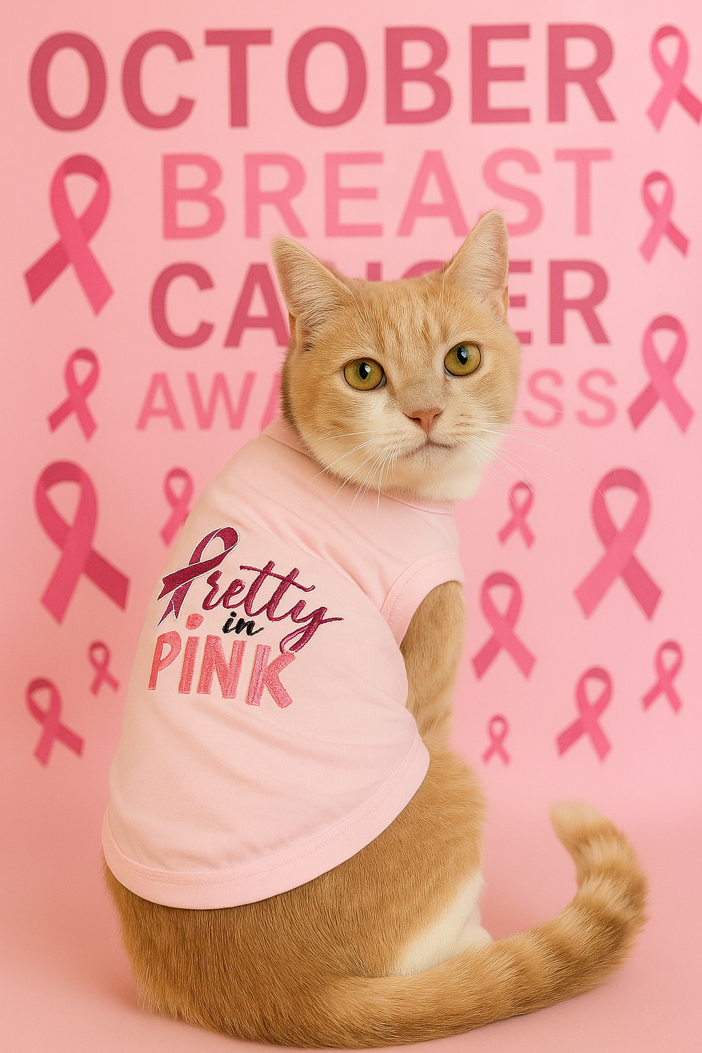 Parisian Pet Pretty in Pink Fashionable Pink Pet T-Shirt