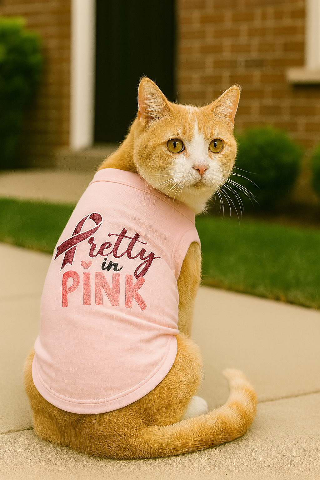 Parisian Pet Pretty in Pink Fashionable Pink Pet T-Shirt