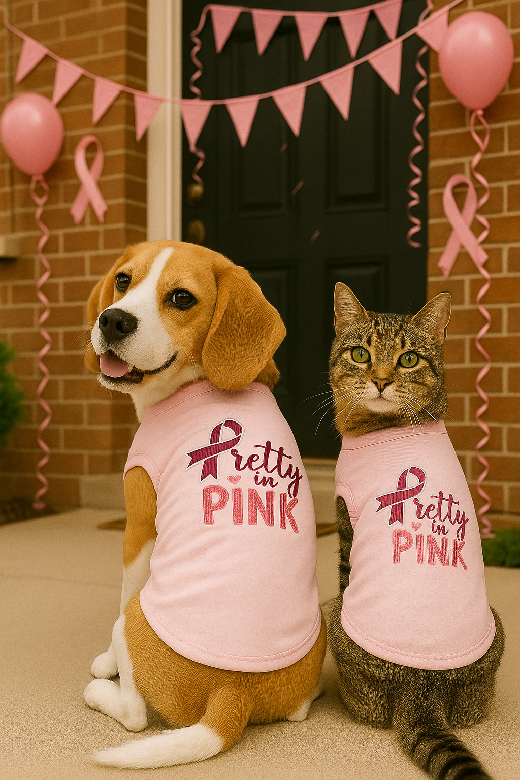 Parisian Pet Pretty in Pink Fashionable Pink Pet T-Shirt